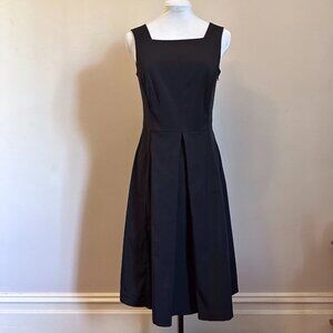 Sussan black fit and flare midi dress Size 8